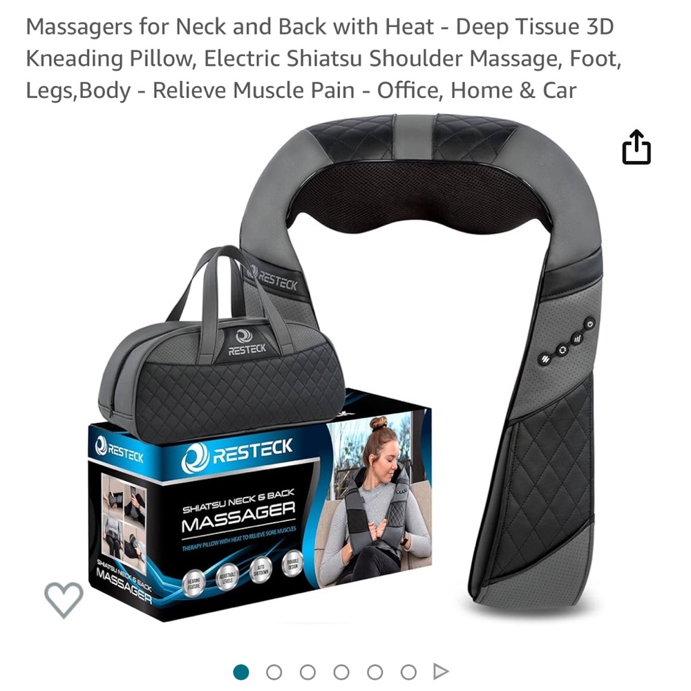 Neck and back massager